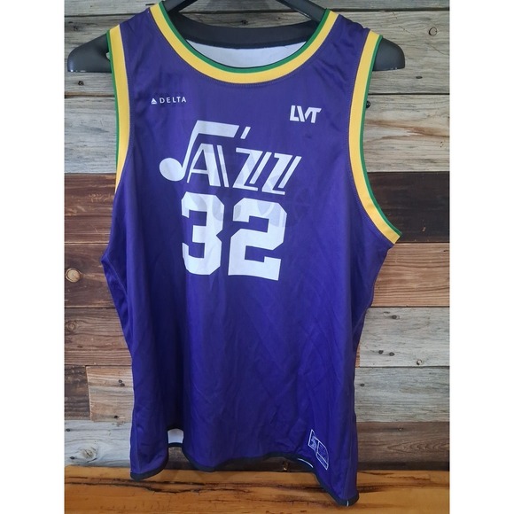 Salt Lake County Parks and Recreation Other - Utah Jazz #32 Local Rec Jersey Junior Jazz Adult Size XL Karl Malone Sleeveless